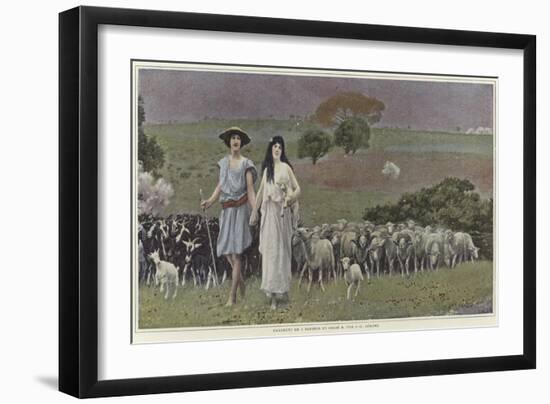 Daphnis and Chloe by Jean Leon Gerome-Jean Leon Gerome-Framed Giclee Print