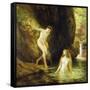 Daphnis and Chloe-Gustave Courtois-Framed Stretched Canvas