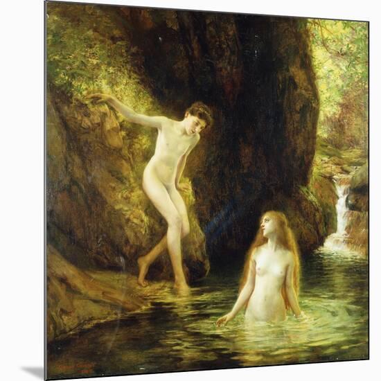 Daphnis and Chloe-Gustave Courtois-Mounted Giclee Print