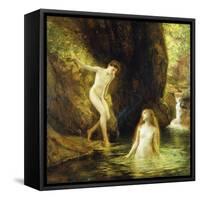 Daphnis and Chloe-Gustave Courtois-Framed Stretched Canvas