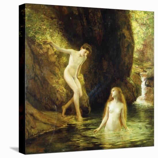 Daphnis and Chloe-Gustave Courtois-Stretched Canvas