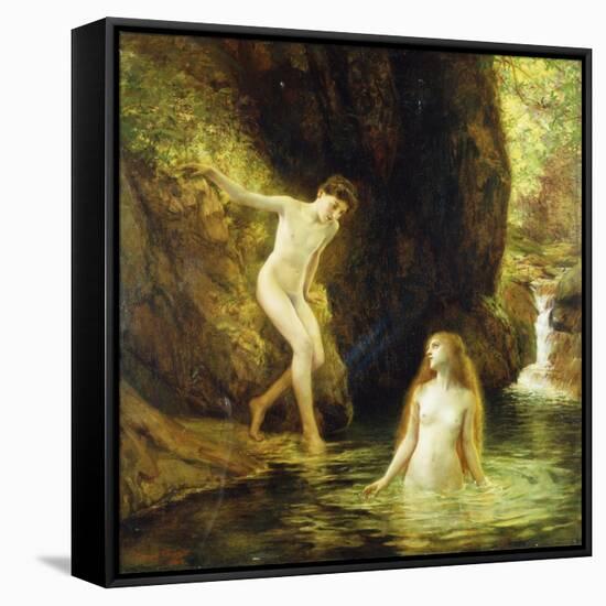 Daphnis and Chloe-Gustave Courtois-Framed Stretched Canvas