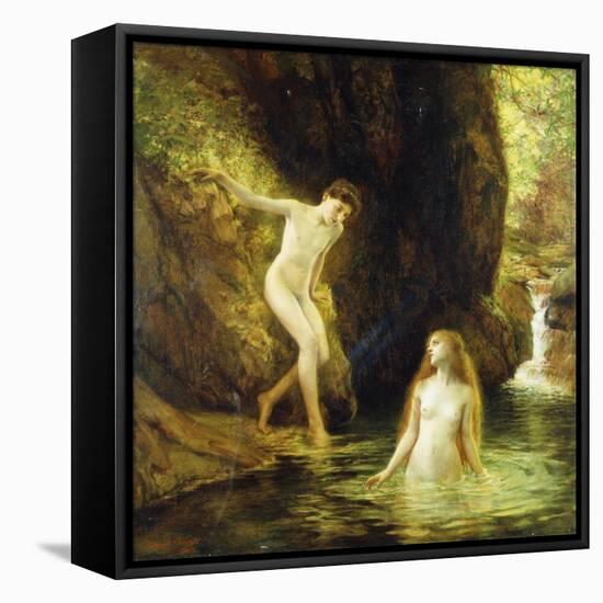 Daphnis and Chloe-Gustave Courtois-Framed Stretched Canvas