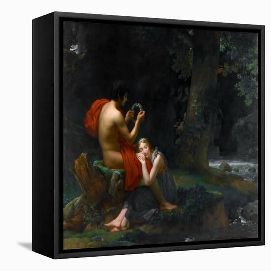 Daphnis and Chloë-François Pascal Simon Gérard-Framed Stretched Canvas