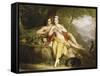 Daphnis et Chloé-Louis Hersent-Framed Stretched Canvas