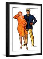 "Dapper Couple,"July 27, 1929-McClelland Barclay-Framed Giclee Print