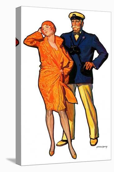 "Dapper Couple,"July 27, 1929-McClelland Barclay-Stretched Canvas