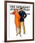 "Dapper Couple," Saturday Evening Post Cover, July 27, 1929-McClelland Barclay-Framed Giclee Print