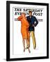 "Dapper Couple," Saturday Evening Post Cover, July 27, 1929-McClelland Barclay-Framed Giclee Print