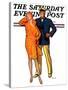 "Dapper Couple," Saturday Evening Post Cover, July 27, 1929-McClelland Barclay-Stretched Canvas