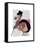 Dapper Dodo-Fab Funky-Framed Stretched Canvas