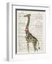 Dapper Giraffe-Christopher James-Framed Art Print