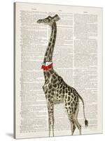 Dapper Giraffe-Christopher James-Stretched Canvas