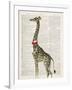 Dapper Giraffe-Christopher James-Framed Art Print