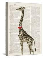 Dapper Giraffe-Christopher James-Stretched Canvas