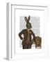 Dapper Hare-Fab Funky-Framed Art Print