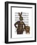 Dapper Hare-Fab Funky-Framed Art Print