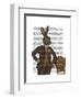 Dapper Hare-Fab Funky-Framed Art Print