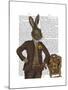 Dapper Hare-Fab Funky-Mounted Art Print