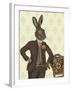 Dapper Hare-Fab Funky-Framed Art Print