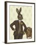 Dapper Hare-Fab Funky-Framed Art Print