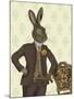 Dapper Hare-Fab Funky-Mounted Art Print