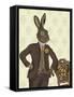 Dapper Hare-Fab Funky-Framed Stretched Canvas