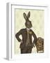 Dapper Hare-Fab Funky-Framed Art Print