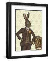 Dapper Hare-Fab Funky-Framed Art Print