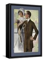 Dapper Man and Maudlin Girl-null-Framed Stretched Canvas