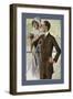 Dapper Man and Maudlin Girl-null-Framed Art Print