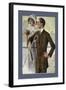 Dapper Man and Maudlin Girl-null-Framed Art Print