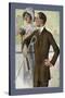 Dapper Man and Maudlin Girl-null-Stretched Canvas