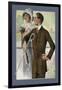 Dapper Man and Maudlin Girl-null-Framed Art Print