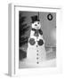 Dapper Snowman Outside a House-Bettmann-Framed Photographic Print