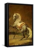 Dappled Grey Horse-Théodore Géricault-Framed Stretched Canvas