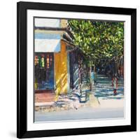 Dappled Street Pondicherry, 2017-Andrew Gifford-Framed Giclee Print