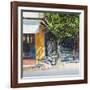 Dappled Street Pondicherry, 2017-Andrew Gifford-Framed Giclee Print