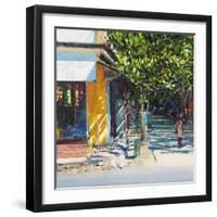 Dappled Street Pondicherry, 2017-Andrew Gifford-Framed Giclee Print