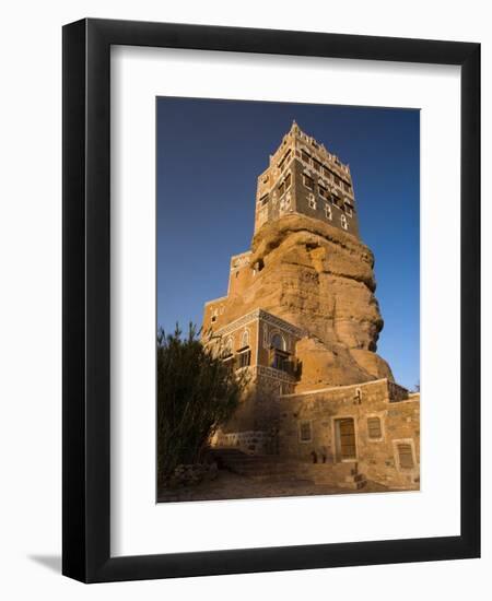 Dar Al Hajar, Wadi Dhar, Yemen-Michele Falzone-Framed Photographic Print