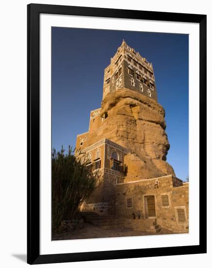 Dar Al Hajar, Wadi Dhar, Yemen-Michele Falzone-Framed Photographic Print