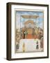 Darbar of Akbar Ii, 1811-15 (Opaque W/C, Gold & Silver on Paper)-Ghulam Murtaza Khan-Framed Giclee Print