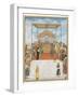 Darbar of Akbar Ii, 1811-15 (Opaque W/C, Gold & Silver on Paper)-Ghulam Murtaza Khan-Framed Giclee Print