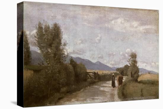 Dardagny, Morning, c.1853-Jean-Baptiste-Camille Corot-Stretched Canvas