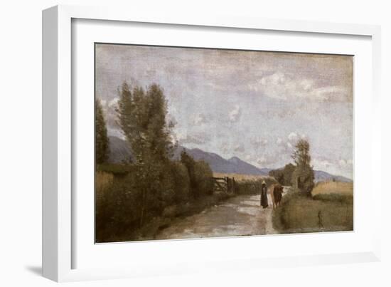 Dardagny, Morning, c.1853-Jean-Baptiste-Camille Corot-Framed Giclee Print