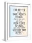 Dare Mighty Things Teddy Roosevelt Motivational Plastic Sign-null-Framed Premium Giclee Print