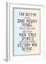 Dare Mighty Things Teddy Roosevelt Motivational Plastic Sign-null-Framed Art Print