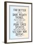 Dare Mighty Things Teddy Roosevelt Motivational Plastic Sign-null-Framed Art Print