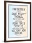 Dare Mighty Things Teddy Roosevelt Motivational Plastic Sign-null-Framed Art Print