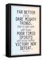 Dare Mighty Things Teddy Roosevelt Motivational Plastic Sign-null-Framed Stretched Canvas